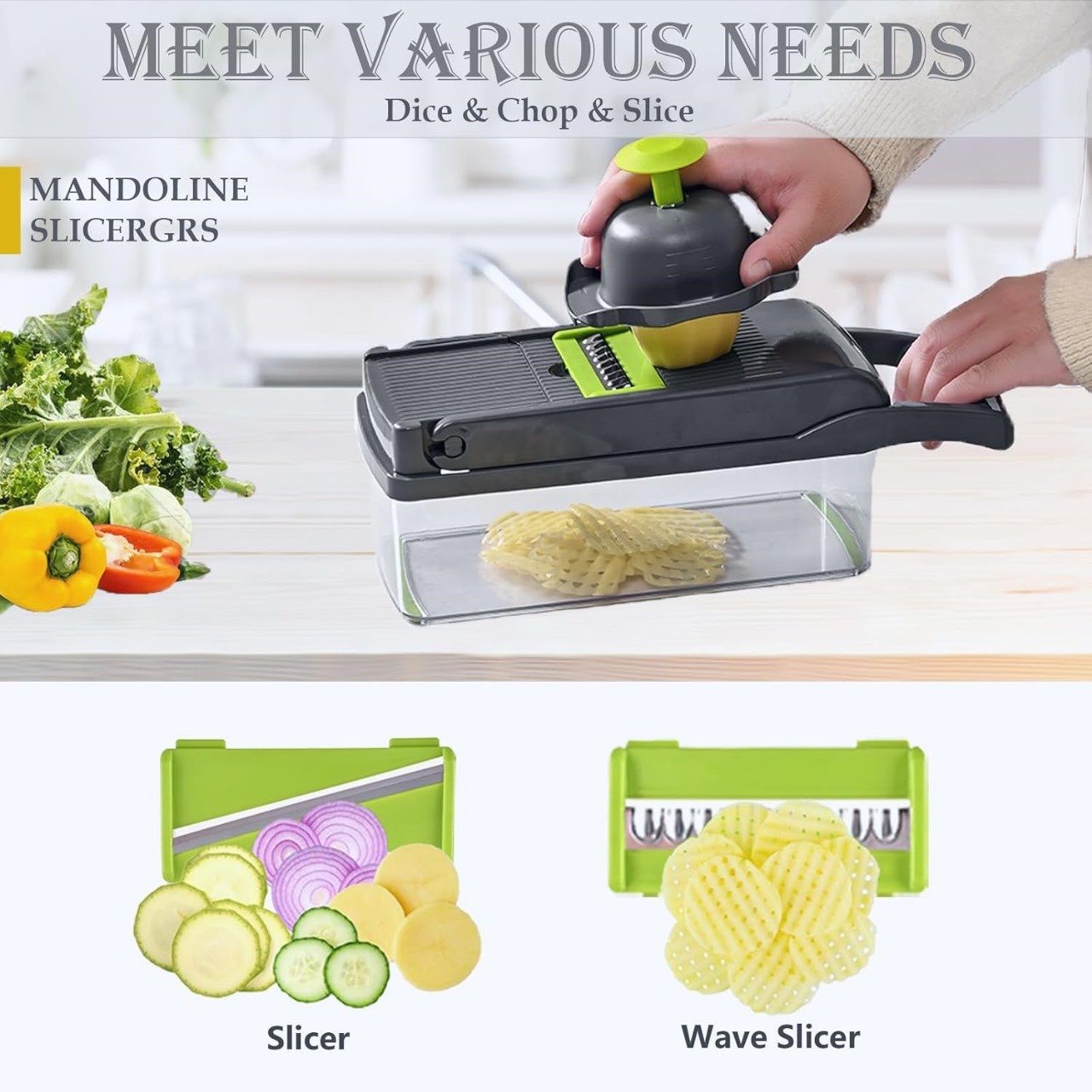 16 in 1 Multinational vegetable cutter and slicer - Image 4