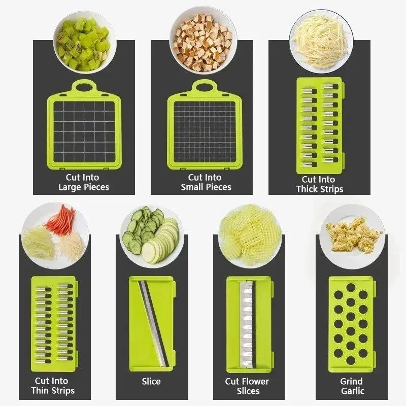 16 in 1 Multinational vegetable cutter and slicer - Image 2