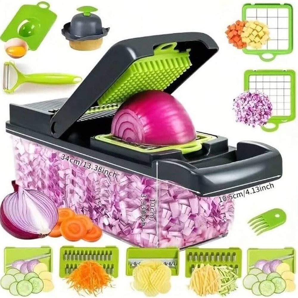 16 in 1 Multinational vegetable cutter and slicer