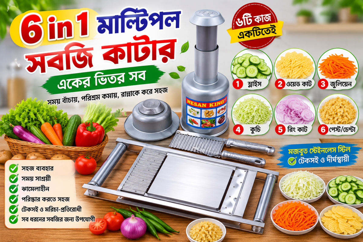 6 in 1 vegetable cutter