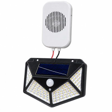 100 LED Solar Security Light and Alarm
