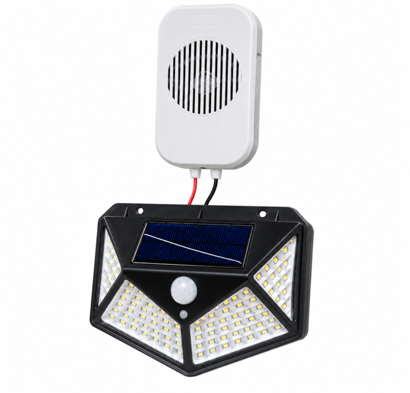 100 LED Solar Security Light and Alarm 100 LED Solar Security Light and Alarm
