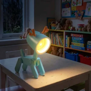 Cute Puppy Mini Led Night Light Portable Dog Desk Lamp 1Pc With Free Additional Batteries 3